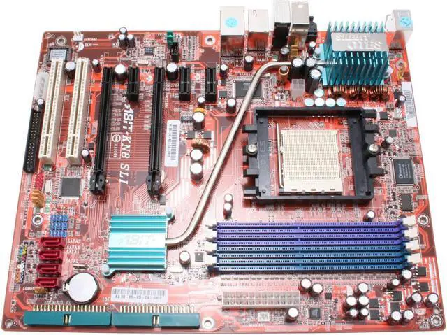 Alt view image 4 of 9 - ABIT KN8 SLI 939 NVIDIA nForce4 SLI ATX AMD Motherboard