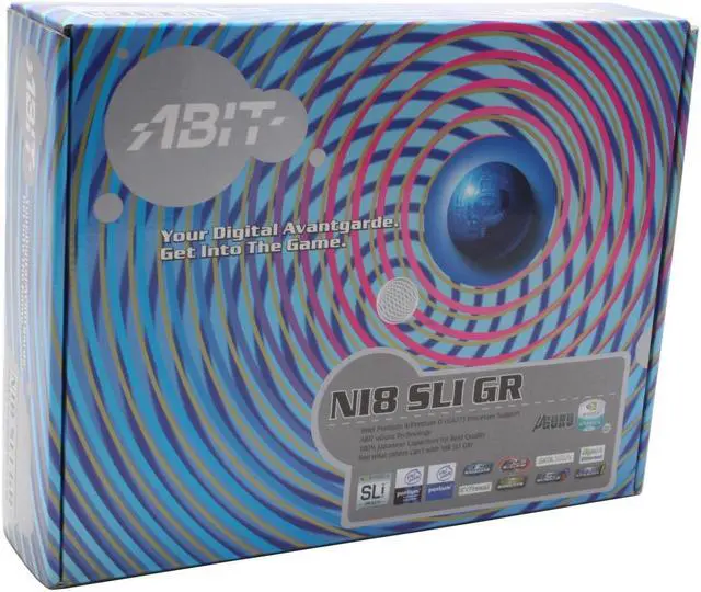Alt view image 8 of 8 - ABIT NI8-SLI GR LGA 775 NVIDIA nForce 4 SLI Intel Edition ATX Intel Motherboard