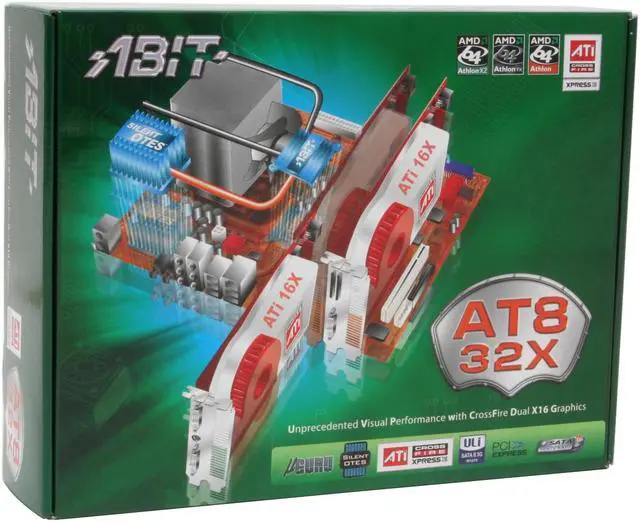 Alt view image 6 of 6 - ABIT AT8 32X 939 ATI CrossFire Radeon Xpress 3200 ATX AMD Motherboard