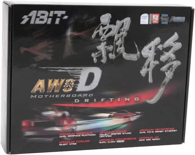 Alt view image 6 of 6 - ABIT AW8D LGA 775 Intel 975X ATX Intel Motherboard