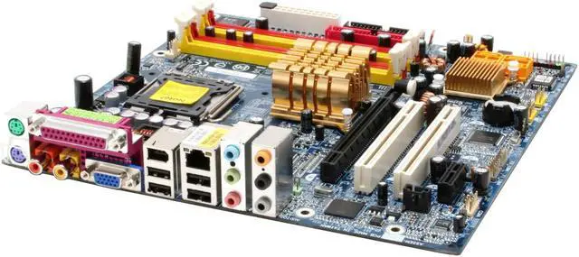 Alt view image 2 of 6 - GIGABYTE GA-8I945GMH-RH LGA 775 Intel 945G Micro ATX Intel Motherboard