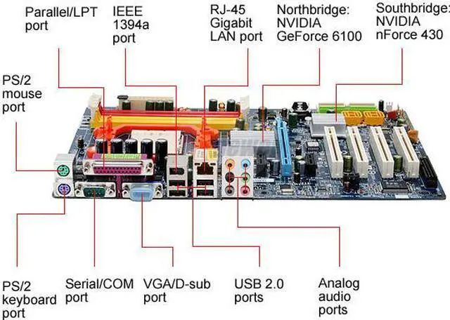 Alt view image 2 of 5 - GIGABYTE GA-M55plus-S3G AM2 NVIDIA GeForce 6100 ATX AMD Motherboard