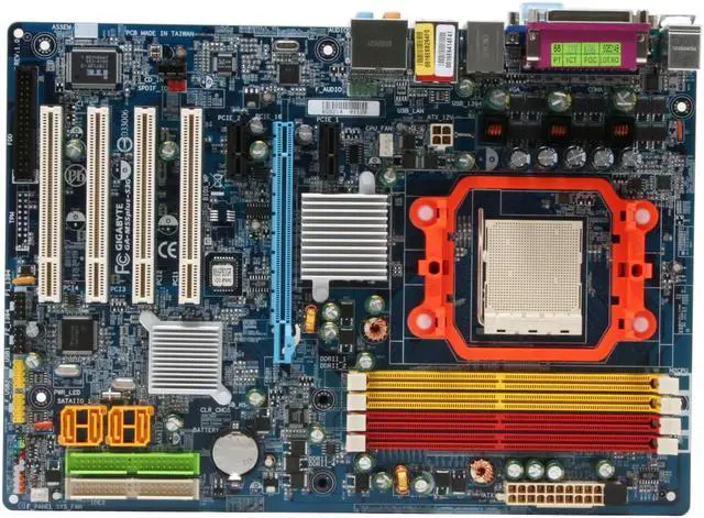 Alt view image 3 of 5 - GIGABYTE GA-M55plus-S3G AM2 NVIDIA GeForce 6100 ATX AMD Motherboard