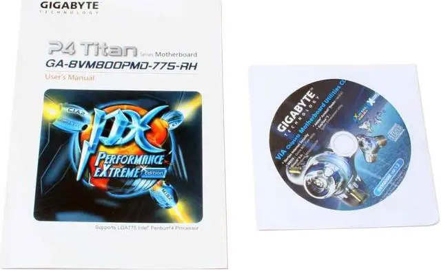 Alt view image 5 of 6 - GIGABYTE GA-8VM800PMD-775-RH LGA 775 VIA P4M800 PRO Micro ATX Intel Motherboard