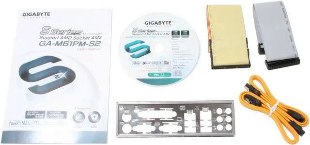 Alt view image 5 of 6 - GIGABYTE GA-M61PM-S2 AM2 NVIDIA GeForce 6100 Micro ATX AMD Motherboard