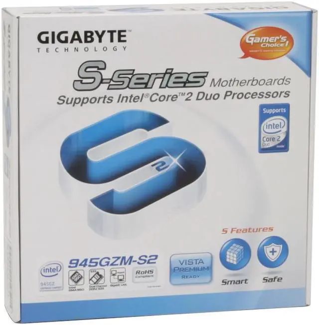 Alt view image 7 of 7 - GIGABYTE GA-945GZM-S2 LGA 775 Intel 945GZ Micro ATX Intel Motherboard