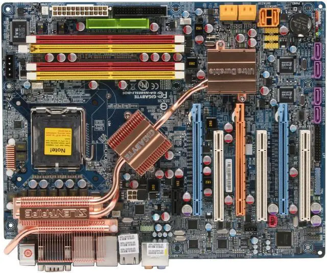 Alt view image 3 of 7 - GIGABYTE GA-N680SLI-DQ6 LGA 775 NVIDIA nForce 680i SLI ATX Intel Motherboard