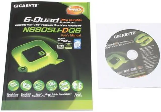 Alt view image 6 of 7 - GIGABYTE GA-N680SLI-DQ6 LGA 775 NVIDIA nForce 680i SLI ATX Intel Motherboard