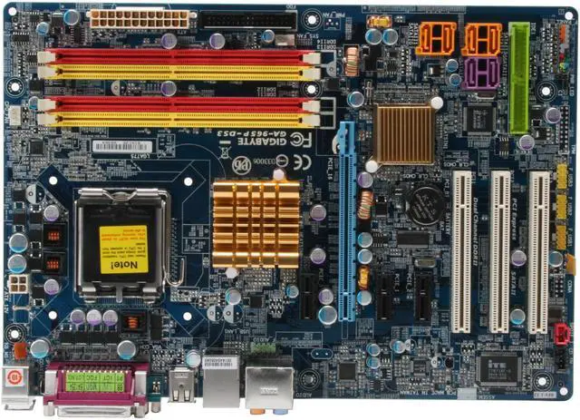 Alt view image 3 of 6 - GIGABYTE GA-965P-DS3 (rev. 1.3) LGA 775 Intel P965 Express ATX Intel Motherboard