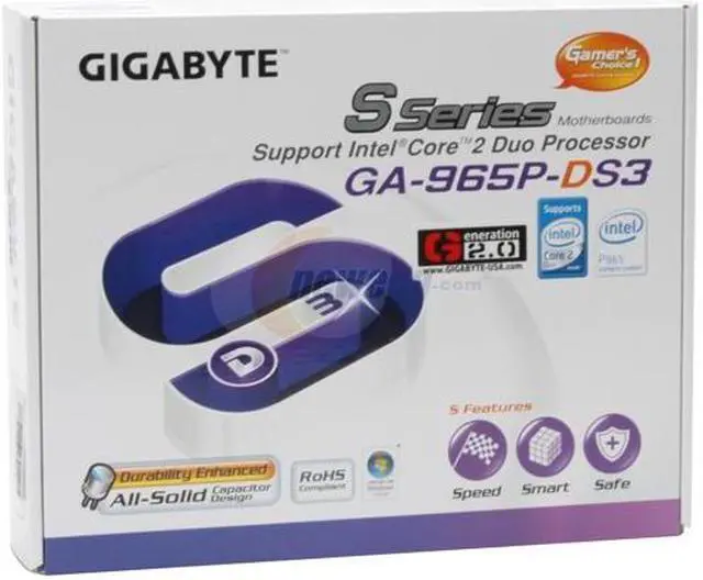Alt view image 6 of 6 - GIGABYTE GA-965P-DS3 (rev. 1.3) LGA 775 Intel P965 Express ATX Intel Motherboard
