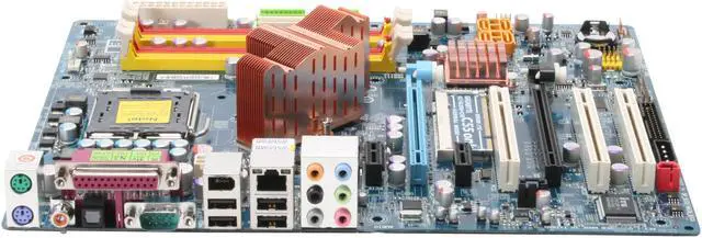 Alt view image 2 of 7 - GIGABYTE GA-N650SLI-DS4 LGA 775 NVIDIA nForce 650i SLI ATX Intel Motherboard