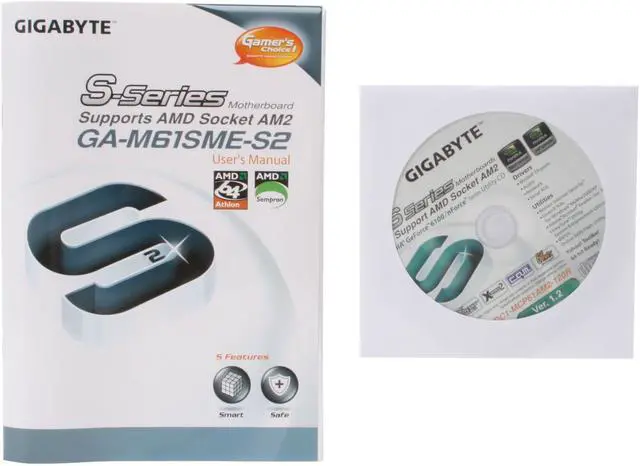 Alt view image 6 of 7 - GIGABYTE GA-M61SME-S2 AM2 NVIDIA GeForce 6100 Micro ATX AMD Motherboard