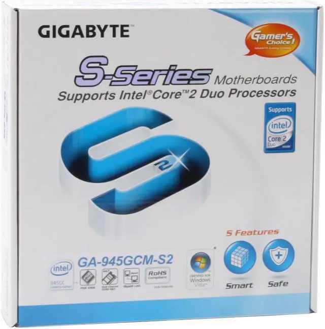 Alt view image 7 of 7 - GIGABYTE GA-945GCM-S2 LGA 775 Intel 945GC Micro ATX Intel Motherboard