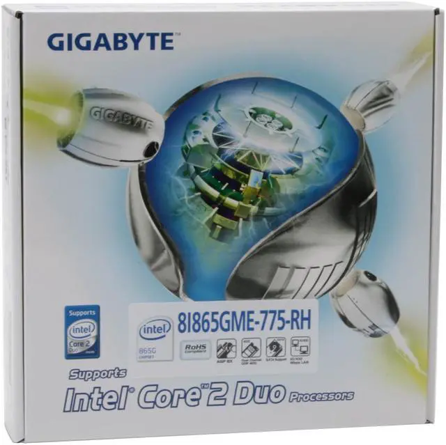 Alt view image 7 of 7 - GIGABYTE GA-8I865GME-775-RH-AS LGA 775 Intel 865G Micro ATX Intel Motherboard