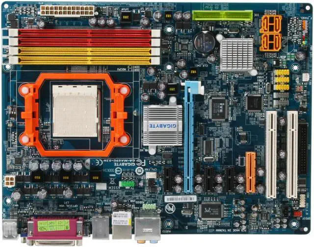 Alt view image 3 of 7 - GIGABYTE GA-MA69G-S3H AM2 AMD 690G HDMI ATX AMD Motherboard