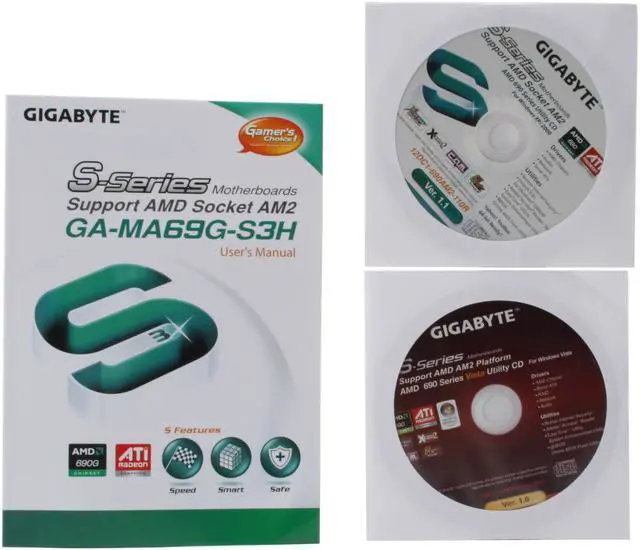 Alt view image 6 of 7 - GIGABYTE GA-MA69G-S3H AM2 AMD 690G HDMI ATX AMD Motherboard
