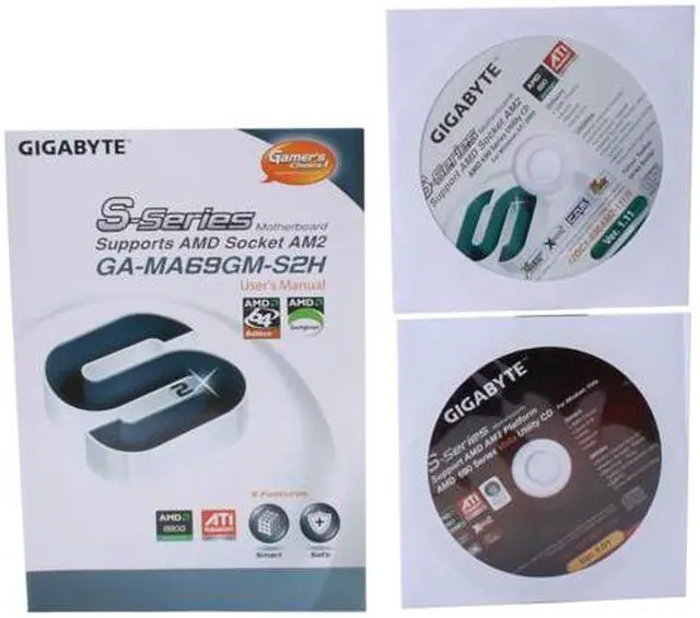 Alt view image 5 of 6 - GIGABYTE GA-MA69GM-S2H AM2 AMD 690G HDMI Micro ATX AMD Motherboard