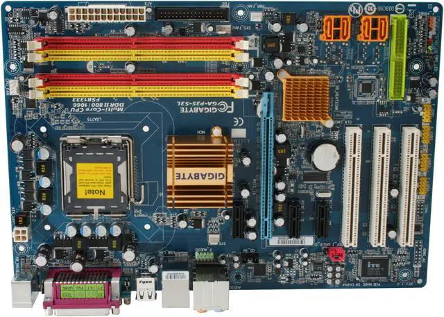 Alt view image 3 of 7 - GIGABYTE GA-P35-S3L LGA 775 Intel P35 ATX Intel Motherboard