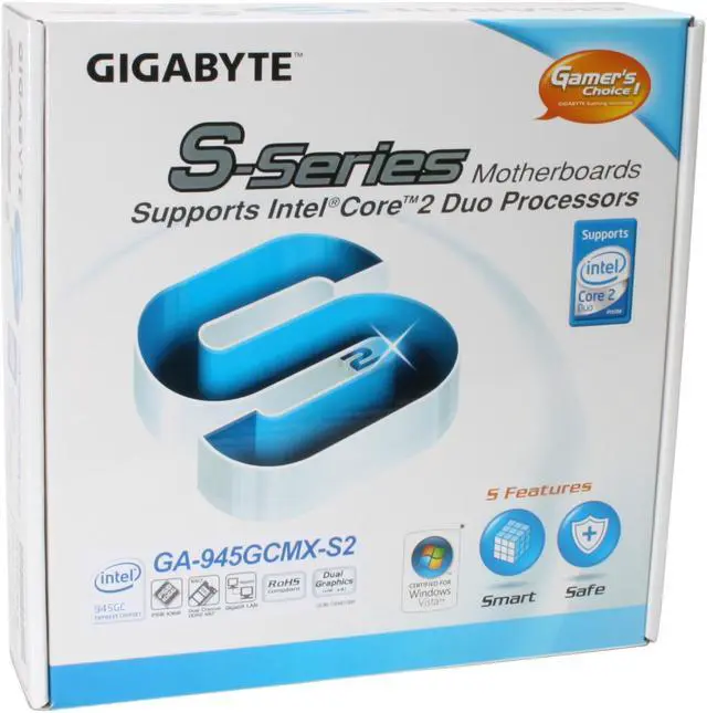 Alt view image 6 of 6 - GIGABYTE GA-945GCMX-S2 LGA 775 Intel 945GC Micro ATX Intel Motherboard