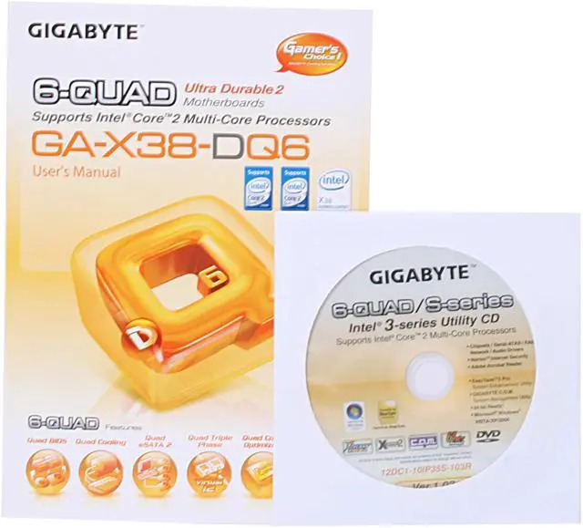 Alt view image 6 of 7 - GIGABYTE GA-X38T-DQ6 LGA 775 Intel X38 ATX Intel Motherboard