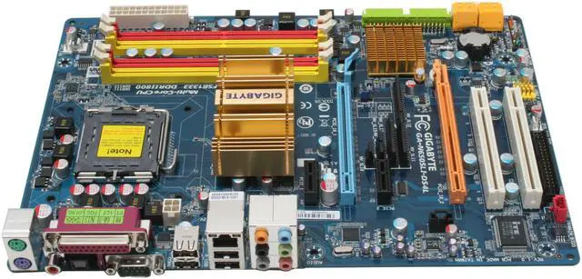 Alt view image 2 of 7 - GIGABYTE GA-N650SLI-DS4L LGA 775 NVIDIA nForce 650i SLI ATX Intel Motherboard