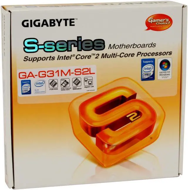 Alt view image 7 of 7 - GIGABYTE GA-G31M-S2L LGA 775 Intel G31 Micro ATX Intel Motherboard