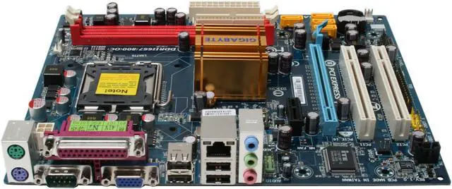 Alt view image 2 of 7 - GIGABYTE GA-73VM-S2 LGA 775 NVIDIA GeForce 7050/nForce 610i Micro ATX Intel Motherboard