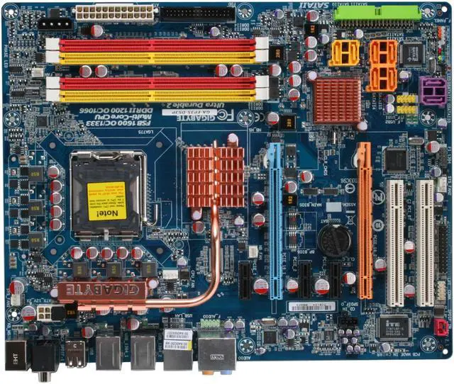 Alt view image 3 of 7 - GIGABYTE GA-EP35-DS3P LGA 775 Intel P35 ATX Dynamic Energy Saver Ultra Durable II Intel Motherboard