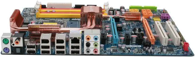 Alt view image 2 of 7 - GIGABYTE GA-EP35-DS4 LGA 775 Intel P35 ATX Dynamic Energy Saver Ultra Durable II Intel Motherboard