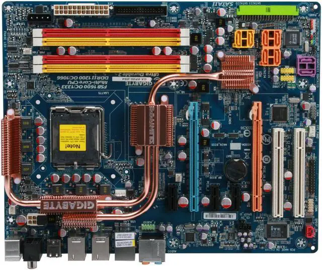 Alt view image 3 of 7 - GIGABYTE GA-EP35-DS4 LGA 775 Intel P35 ATX Dynamic Energy Saver Ultra Durable II Intel Motherboard