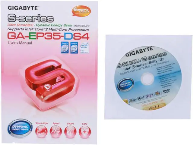 Alt view image 6 of 7 - GIGABYTE GA-EP35-DS4 LGA 775 Intel P35 ATX Dynamic Energy Saver Ultra Durable II Intel Motherboard