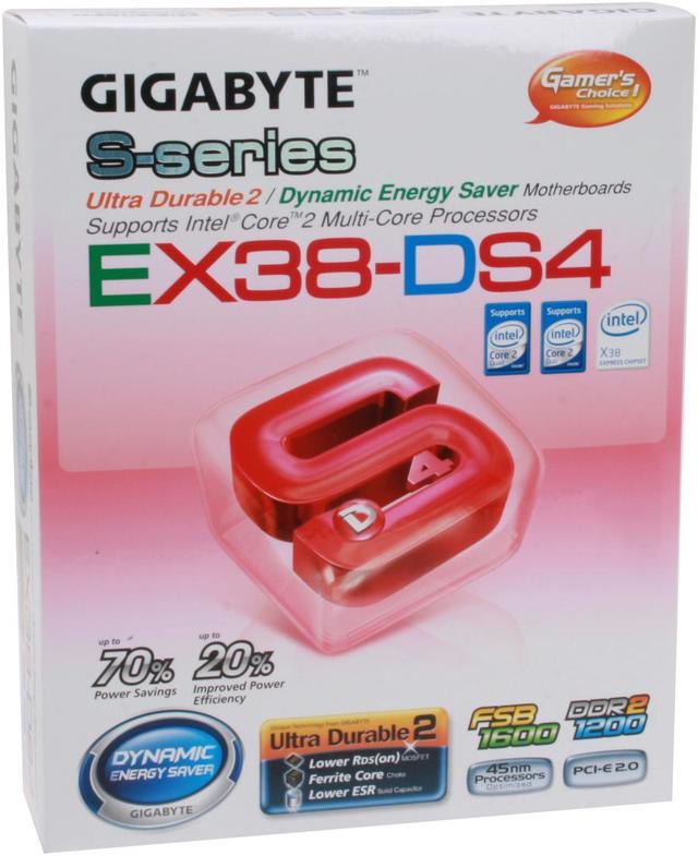 Alt view image 7 of 7 - GIGABYTE GA-EX38-DS4 LGA 775 Intel X38 ATX Intel Motherboard