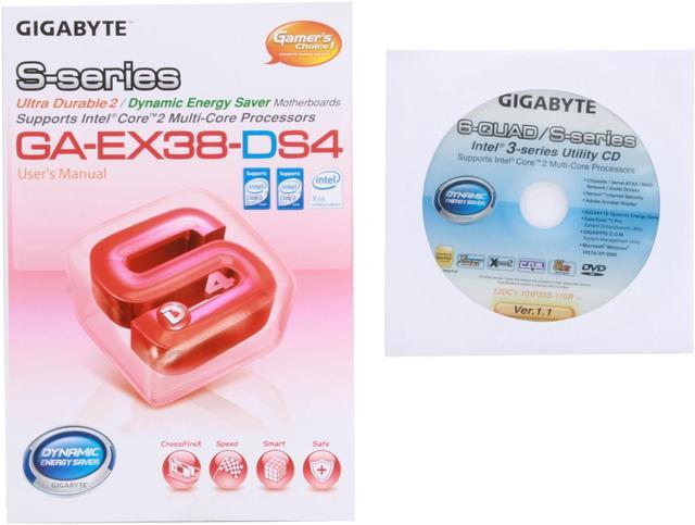Alt view image 6 of 7 - GIGABYTE GA-EX38-DS4 LGA 775 Intel X38 ATX Intel Motherboard