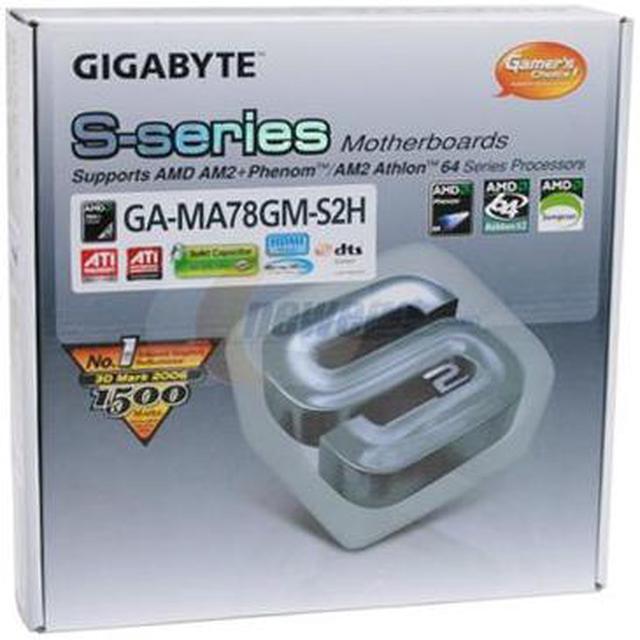 Alt view image 7 of 7 - GIGABYTE GA-MA78GM-S2H AM2+/AM2 AMD 780G HDMI Micro ATX AMD Motherboard