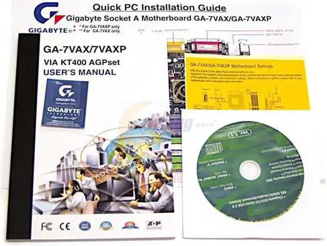 Alt view image 4 of 5 - GIGABYTE GA-7VAX 462(A) VIA KT400 ATX AMD Motherboard