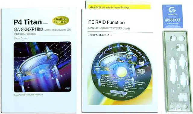 Alt view image 4 of 6 - GIGABYTE GA-8KNXP Ultra 478 Intel 875P ATX Intel Motherboard