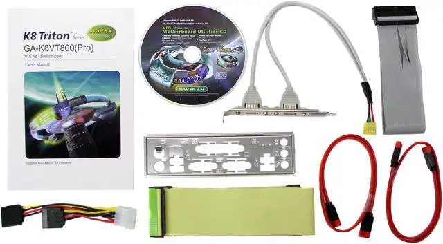 Alt view image 3 of 4 - GIGABYTE GA-K8VT800 754 VIA K8T800 ATX AMD Motherboard