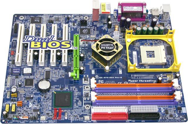 Alt view image 2 of 5 - GIGABYTE GA-8IG1000PRO-G Socket 478 Intel 865G ATX Intel Motherboard