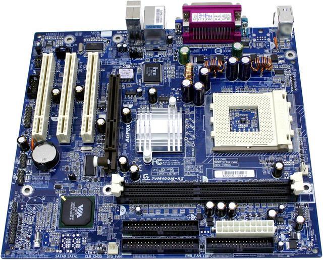 Alt view image 2 of 4 - GIGABYTE GA-7VM400M-RZ 462(A) VIA KM400 Micro ATX AMD Motherboard