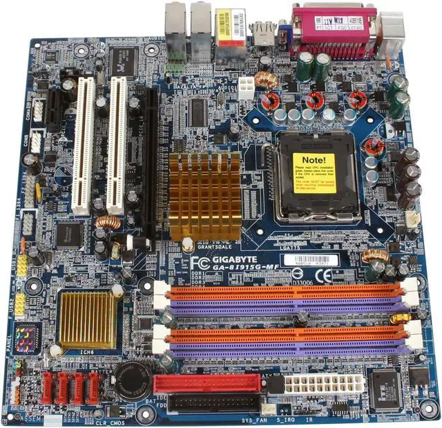 Alt view image 2 of 5 - GIGABYTE GA-8I915G-MF LGA 775 Intel 915G Micro ATX Intel Motherboard