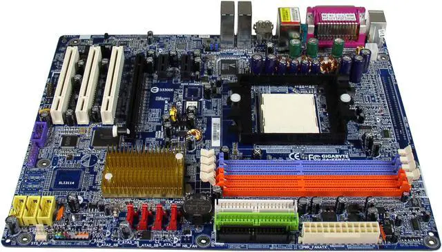 Alt view image 2 of 3 - GIGABYTE GA-K8NF-9 939 NVIDIA nForce4 4X ATX AMD Motherboard