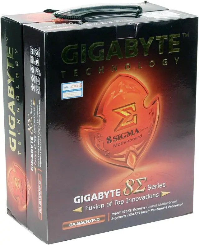 Alt view image 6 of 6 - GIGABYTE GA-8AENXP-D LGA 775 Intel 925XE ATX Intel Motherboard