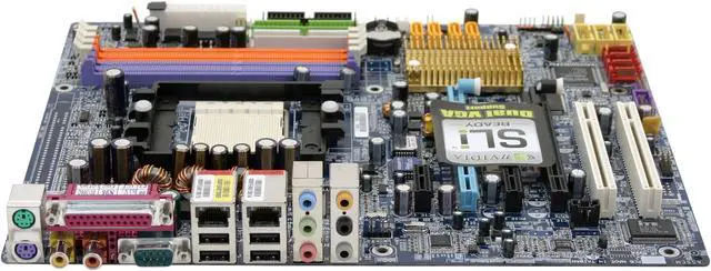 Main image of GIGABYTE GA-K8NU-SLI 939 NVIDIA nForce4 SLI ATX AMD Motherboard