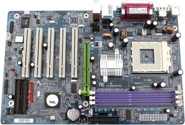 Alt view image 2 of 4 - GIGABYTE 7VT600P-RZ 462(A) VIA KT600 ATX AMD Motherboard
