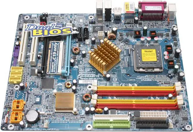 Alt view image 2 of 5 - GIGABYTE GA-8N-SLI Pro LGA 775 NVIDIA nForce4 SLI ATX Intel Motherboard