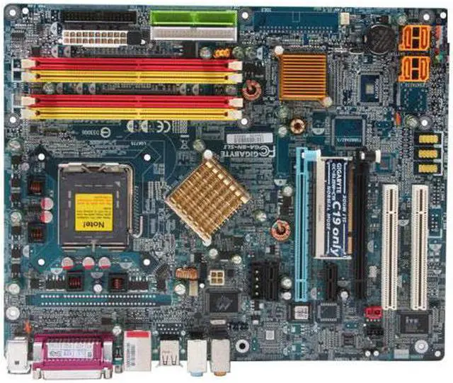 Alt view image 3 of 5 - GIGABYTE GA-8N-SLI LGA 775 NVIDIA nForce4 SLI ATX Intel Motherboard