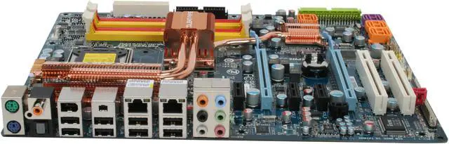 Alt view image 2 of 7 - GIGABYTE GA-EX38-DQ6 LGA 775 Intel X38 ATX Intel Motherboard