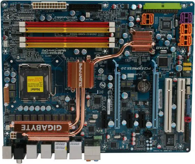 Alt view image 3 of 7 - GIGABYTE GA-EX38-DQ6 LGA 775 Intel X38 ATX Intel Motherboard