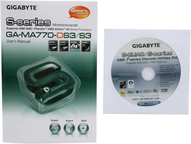 Alt view image 6 of 7 - GIGABYTE GA-MA770-S3 AM2+/AM2 AMD 770 ATX AMD Motherboard