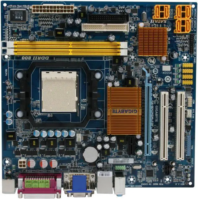 Alt view image 3 of 7 - GIGABYTE GA-MA74GM-S2H AM2+/AM2 AMD 740G HDMI Micro ATX AMD Motherboard